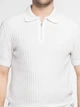 Поло чоловіче біле 100% бавовна Arber Polo knit Zipper MSS N-A M зріст 4 білий (M09.38.00.621) - изображение 4