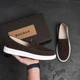 Мужские лоферы весенне-летний из замши Urban Style Коричневые 45 29,5 см - изображение 1