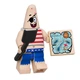 Набор коллекционных минифигурок SpongeBob SquarePants (9 шт.): Губка Боб, Патрик, Сквидвард, Мистер Крабс и другие. - изображение 8