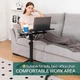 Стол подставка для ноутбука на колесиках с регулировкой высоты Home M50266 60*40*59-89см, черный - изображение 4