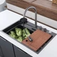 Мийка Zerix ZH7548-SET-03 Nano-Black з вбудованим змішувачем з нерж. сталі ( ZM5577 ) 38656 - изображение 10