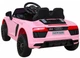 Samochód elektryczny dla dzieci Audi R8 na akumulator dla dzieci + Pilot + EVA + Wolny Start + MP3 LED Różowy (PA.HL1818.ROZ) (5903864914771) - obraz 6