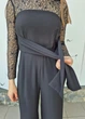 Комбинезон женский брючный с ажурными рукавами Zara Черный 14451 XS (на укр 40-42) - изображение 7