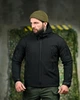 Демісезонна тактична куртка Soft Shell Silver Knight Black вітрозахисна S - зображення 5