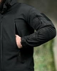 Демісезонна тактична куртка Soft Shell Silver Knight Black вітрозахисна S - зображення 9