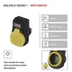 Розетка EMOS 16A 250V IP44 одинарна (P00292) - зображення 7