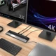 Порт-реплікатор J5create Dock-Station USB-C 10-in-1 (HDMI/PD/USB-A/USB-C/LAN/картридер/audio) (JCD542-N) - зображення 3