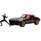 Машина Jada металлическая Марвел Мстители Chevrolet Corvette (1966) + фигурка Черной вдовы 1:24 (253225014) - изображение 1