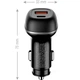 Зарядное устройство ColorWay USB-C PD65W + USB QC3.0 car adapter (CW-CHA068PD-BK) - изображение 3