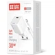 Зарядний пристрій ColorWay GaN Mini 30W PD Port PPS USB-C white + cable Type-C (CW-CHS054PDC-WT) - зображення 12