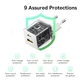 Зарядний пристрій Baseus 1xUSB-C 20W + 1xUSB white + cable USB-C to USB-C 60W 1.0m (P10111608213-01) - зображення 7