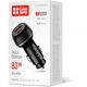 Зарядное устройство ColorWay USB-C PD65W + USB QC3.0 car adapter (CW-CHA068PD-BK) - изображение 5