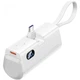 УМБ Vention 4800mAh 22,5W PD, USB-C In/Out, LED display, with built-in USB-C cable White - зображення 1