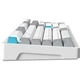 Клавіатура GamePro Asgard Drakkar Keychron Super Red Switch Wireless/Bluetooth/USB UA White (MK305WH) - зображення 9