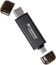 Transcend Портативний SSD Transcend 2TB USB 3.1 Gen 2 Type-A + Type-C ESD310 Чорний - изображение 4