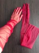 Фатинові довгі рукавички honey fashion accessories s/m/l бордові (30к001) - зображення 3