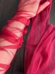 Фатинові довгі рукавички honey fashion accessories s/m/l бордові (30к001) - зображення 4