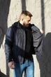 Демисезонная куртки большого размера от производителя UF-Fashion 123 - (двл) 66 темно-синий - изображение 2