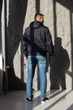 Демисезонная куртки большого размера от производителя UF-Fashion 123 - (двл) 66 темно-синий - изображение 5