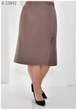 Женская юбка со вставкой большого размера UF-Fashion МА-23842 58 бежевый - изображение 3