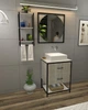 Настінна полиця в стилі лофт EcoLoft Мері DSP-1418-2 Дуб Кортона - зображення 3