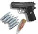 Пневматический пистолет Win Gun 321 Colt Defender металл и ВВ шар 500шт(зип) + балон СО2 6шт - изображение 1