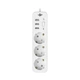 Фільтр мережі PREMIUM LP-X3 USB 4 м White (2200Вт) - зображення 2