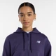 Женское фиолетовое худи New Balance Interlock Full Zip 36 (S) (WJ61B759BOY) - изображение 5