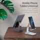 Подставка для телефона/планшета ESSAGER Knight Foldable Desk Mobile Phone Holder Alloy Stand White (EZJZM-QS02) - изображение 2