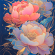 Ежедневник недатированный А5 BuroMax Peony "Цветные пионы" 168 листов темно-синий с цветочным рисунком (BM.20170-03) - изображение 3