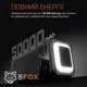 Зовнішній акумулятор повербанк power bank УМБ батарея Powerway PD50 50000mAh |2USB/2Type-C, 22.5W/3A, PD/QC, Ліхтарик| зі вбудованими кабелями USB-A / USB-C / Micro-USB / Lightning Black - зображення 3