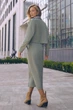 Жіноча спідниця прямого крою Seventeen XXL-3XL Оливковий (2000000197098) - изображение 3