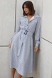 Жіноча сукня в клітинку демісезонна з поясом Seventeen XXL-3XL Блакитний (2000000196589) - зображення 1