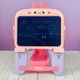 Мольберт розвивальний комплект дитячий дошка і стільчик, LCD дисплей (рожевий). - зображення 3