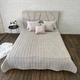 Покривало стьобане з подушками Cappone 220x240 см Бежеве - зображення 1