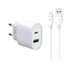МЗП XO L81A Type-C QC3.0 + PD 20W (білий)+USB - изображение 3