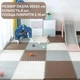 Коврик-пазл, термоковрик из Eva-пены для пола без покрытия,6 пазлов 60*60 см,площадь покрытия 2,16 м²,толщина 1 см, 3 цвета - изображение 1