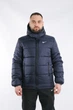Куртка зимняя мужская Frost теплая на флисе с отстегивающимся капюшоном влагозащитная с карманами синяя/L - изображение 1