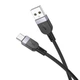 Кабель USB Hoco X109, USB to Type-C, 3А, 3m, black - зображення 1