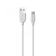 Кабель USB Borofone BX14, USB to MicroUSB, 1m, білий - зображення 1