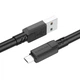 Кабель USB Borofone BX81, USB to MicroUSB, 2.4А, 1m, черный - изображение 2