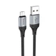 Кабель USB Hoco X102, USB to MicroUSB, 2.4А, 1m, черный - изображение 1