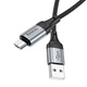 Кабель USB Hoco X102, USB to MicroUSB, 2.4А, 1m, черный - изображение 4