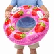Надувной круг Intex Wet Set «Клубничка» 107 см с ручками — розовый, для детей 9+ - изображение 4