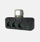 Розетка трійник із вимикачем і нічник QS-432 10A 3 розетки 2-USB 1-Type-C - зображення 1
