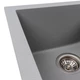 Гранітна мийка для кухні Valeso Viatrix 790x500 врізна, прямокутна, сірий металік (SP000049378) - зображення 5