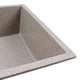 Гранітна мийка для кухні Valeso Ameli 540x440 врізна, прямокутна, сіра (SP000051494) - зображення 4