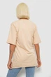 Футболка жіноча з принтом, колір бежевий розмір S 244R1023 - изображение 4
