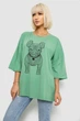 Футболка женская с принтом оливковый 244R3008 AGER 4XL - изображение 3