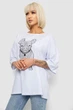 Футболка женская с принтом белый 244R3008 AGER 5XL - изображение 3
